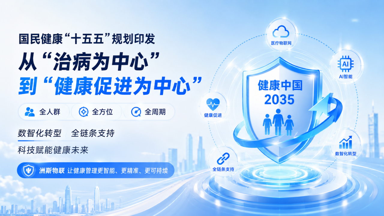 《国民健康”十五五”规划》正式发布！洲斯物联多项智慧医疗场景已率先落地